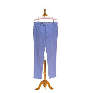 Ted Baker Men’s Pants Cotton Mayhim Straight leg flat front Pants Blue Size 32R